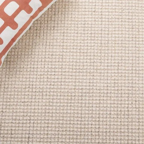 Palm Beach Wool and Sisal Rug in Ivory with Grid-Like Pattern - The Mayfair Hall