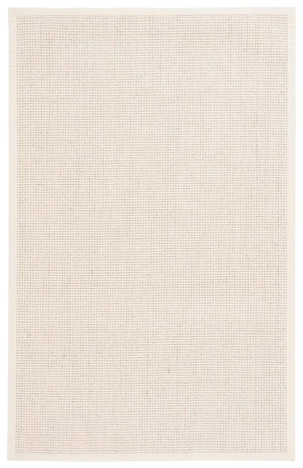 Palm Beach Wool and Sisal Rug in Ivory with Grid-Like Pattern - The Mayfair Hall