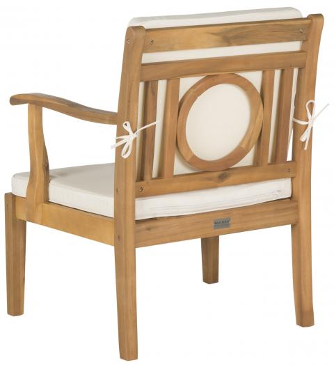 Montclair 4 Piece Outdoor Living Set in Natural with Beige Cushion