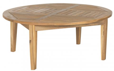 Anaheim 5 Piece Outdoor Coffee Set in Natural with Beige Cushion