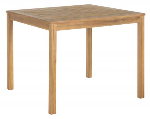 Montclair 5 Piece Outdoor Dining Set in Natural with Beige Seat Cushion