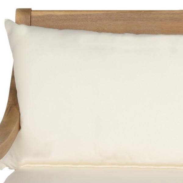 Pasadena Day Bed in Teak Brown with Beige All-weather Cushions