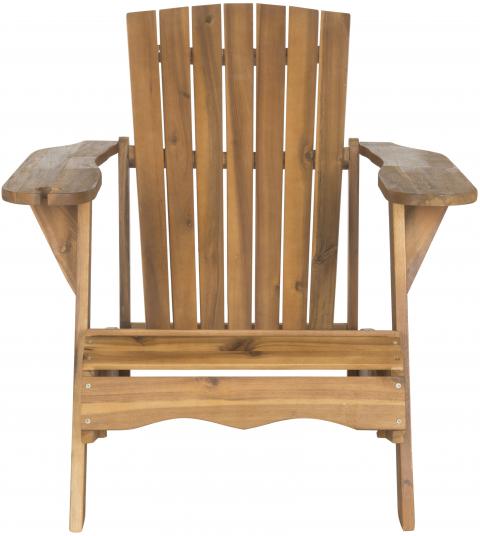 Vista Acacia Wood Adirondack Chair in Natural