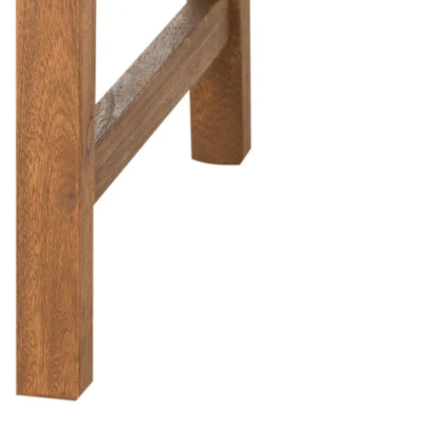 Bradbury 3 Seat Acacia Bench in Natural with Beige Cushion