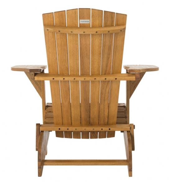 Breetel Wood Adirondack Chair in Natural (Set of 2)