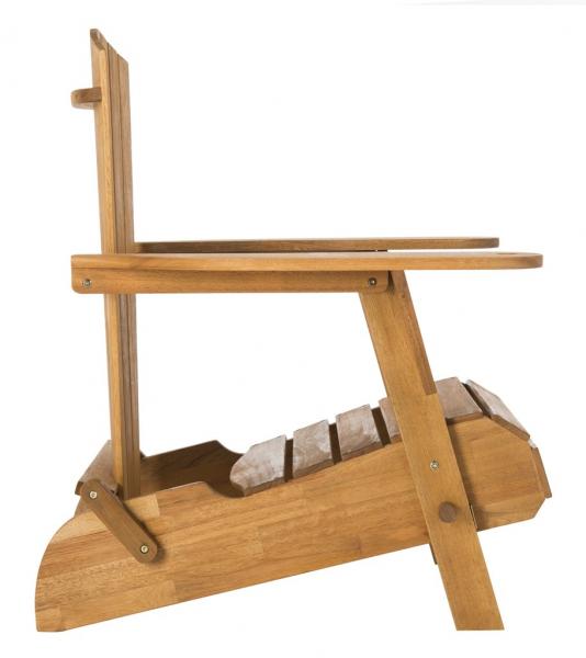 Breetel Wood Adirondack Chair in Natural (Set of 2)