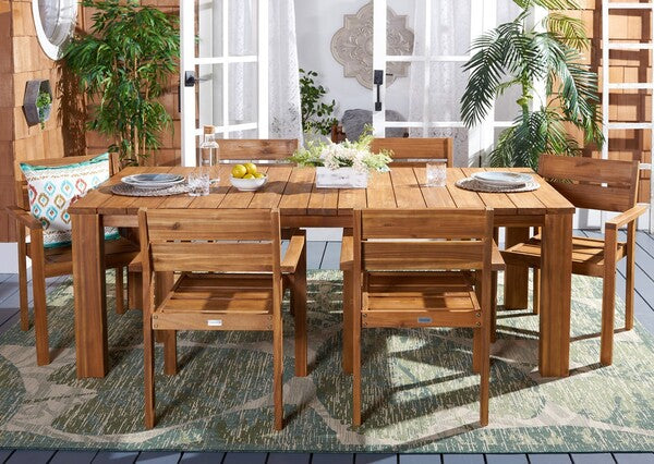 Hestia 7 Piece Outdoor Dining Set in Natural