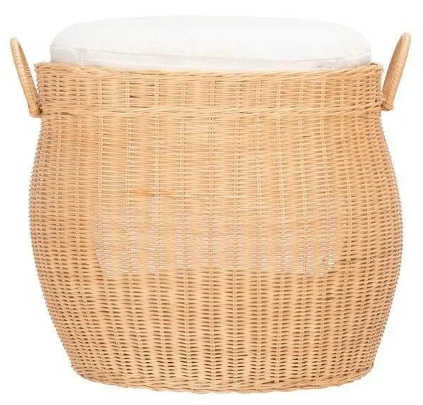 Faati Rattan Cat Bed in Natural Honey - The Mayfair Hall