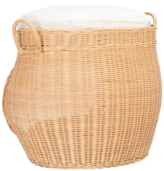 Faati Rattan Cat Bed in Natural Honey - The Mayfair Hall