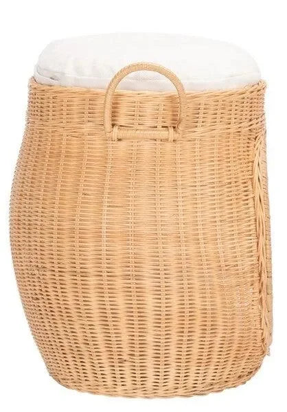 Faati Rattan Cat Bed in Natural Honey - The Mayfair Hall