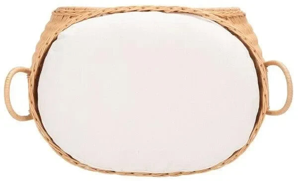 Faati Rattan Cat Bed in Natural Honey - The Mayfair Hall