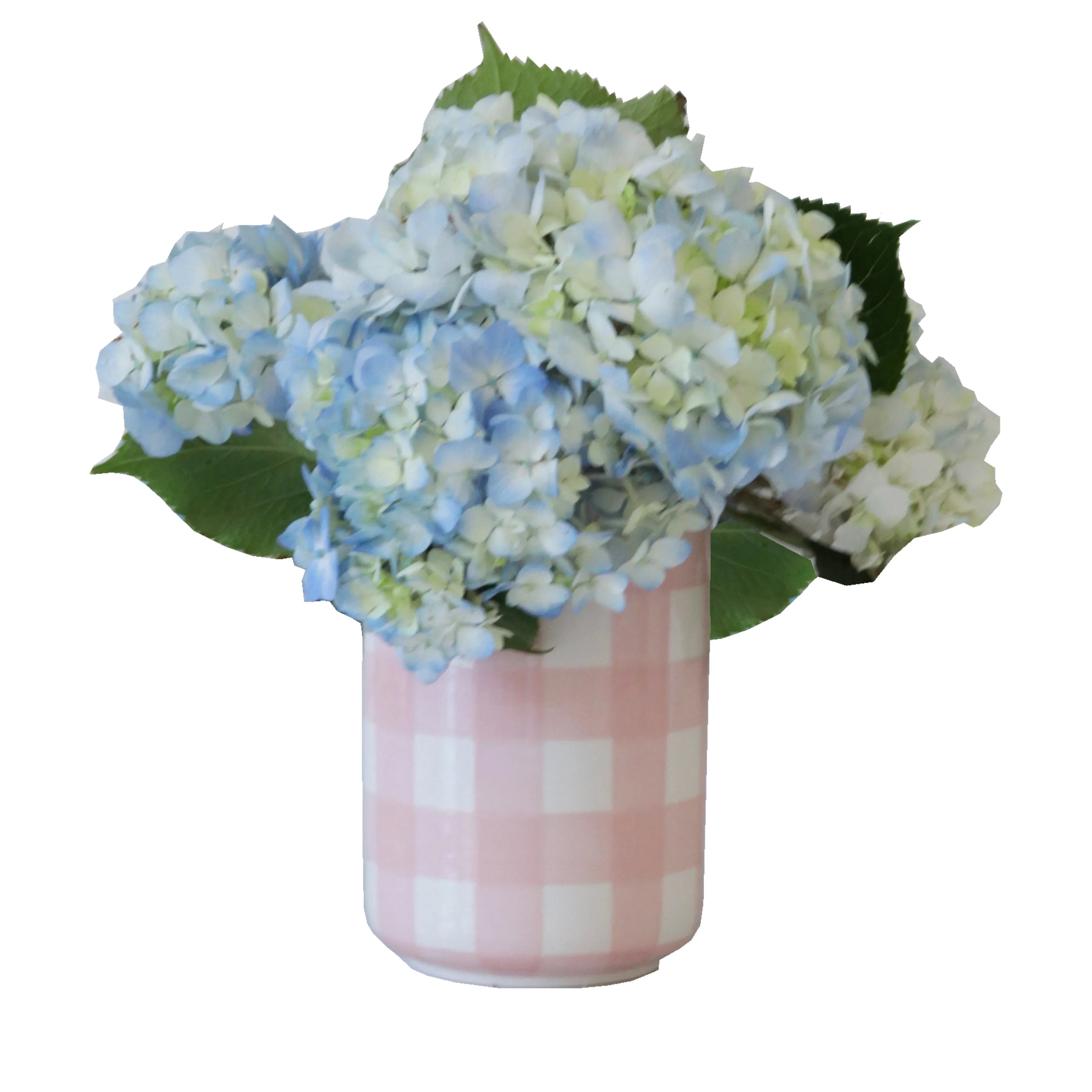 Gingham Large Vase/ Utensil Holder - The Mayfair Hall