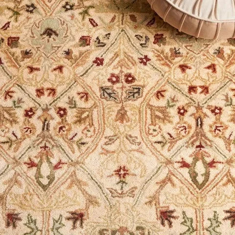 Persian Legend Wool Rug in Ivory and Rust - The Mayfair Hall