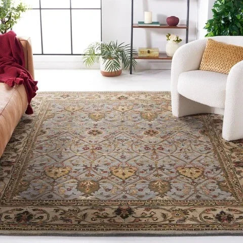 Persian Legend Wool Rug in Gray and Ivory - The Mayfair Hall