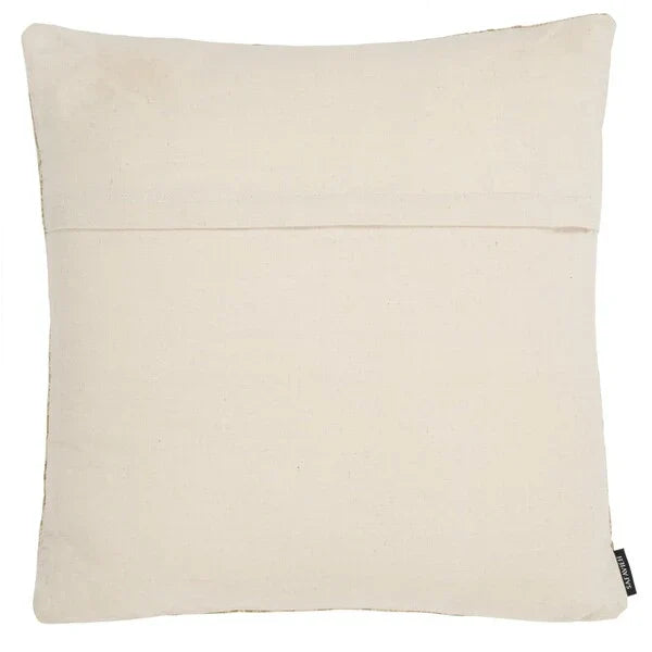 Khriya Cotton Throw Pillow in Mustard with Zipper Closure