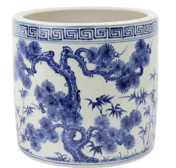 Plum Blossom Round Planter - The Mayfair Hall