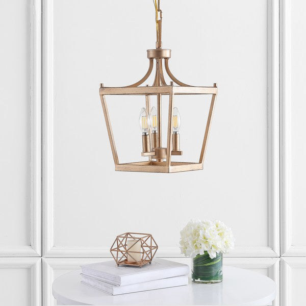 Larton 3 Light Iron Pendant in Gold