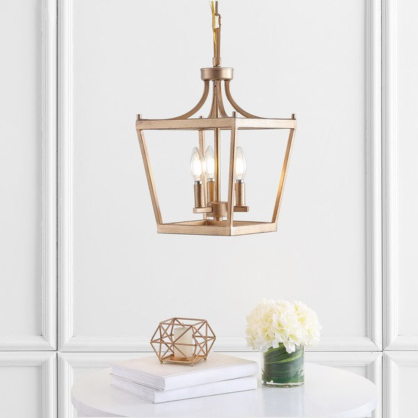 Larton 3 Light Iron Pendant in Gold