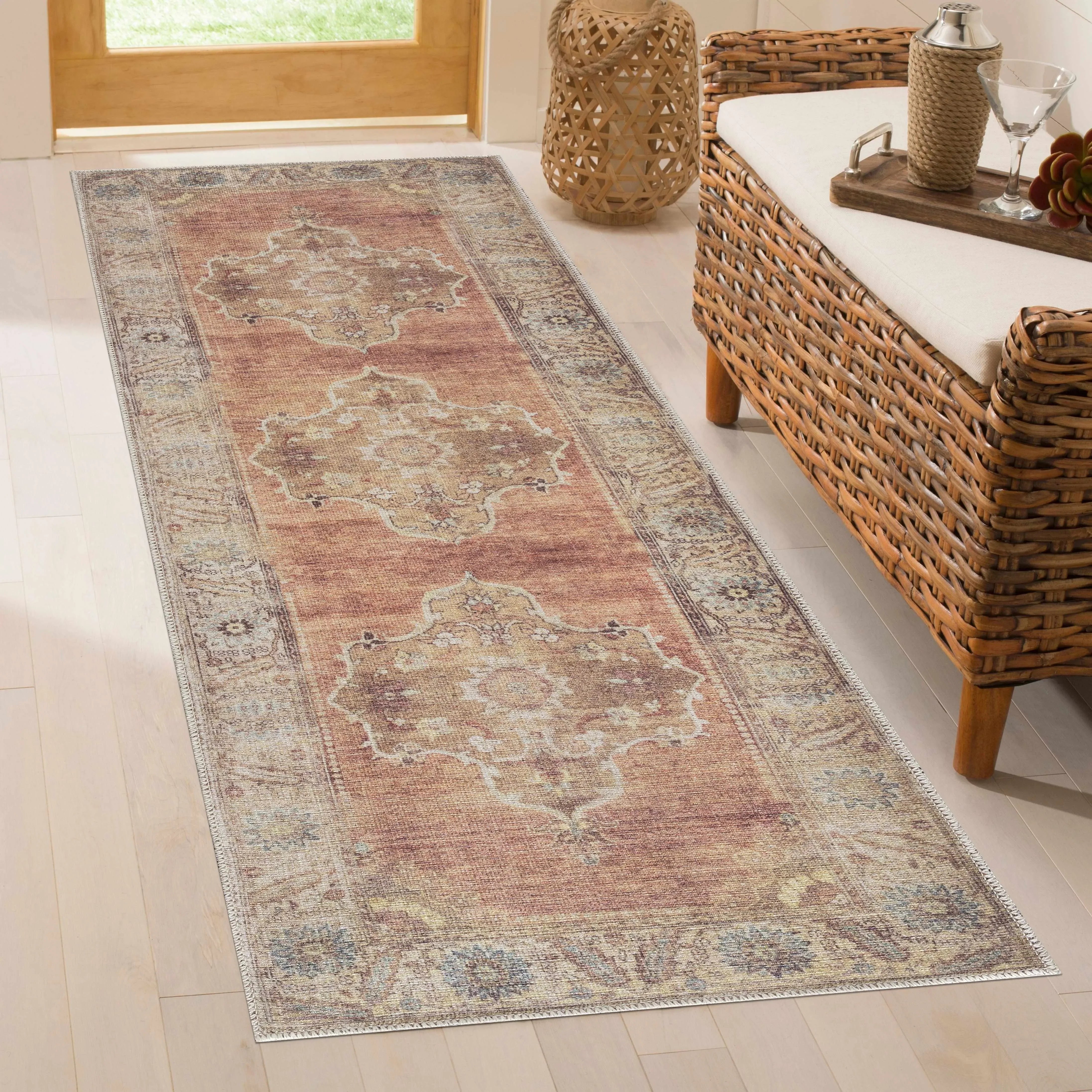 Powhatan Chenille-Polyester Thin Rug - The Mayfair Hall