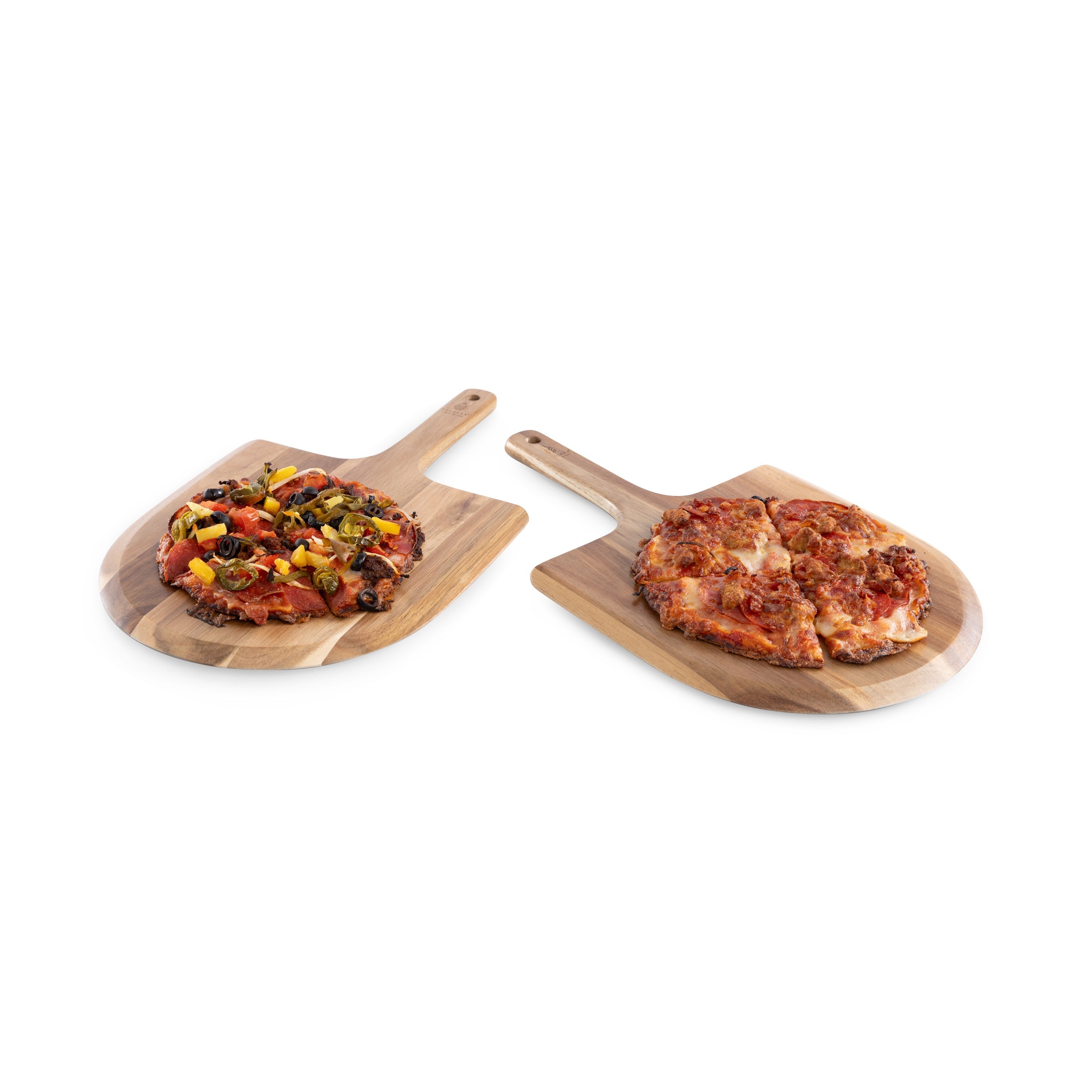Acacia Personal Pizza Peel Serving Board Paddle (Set of 2)