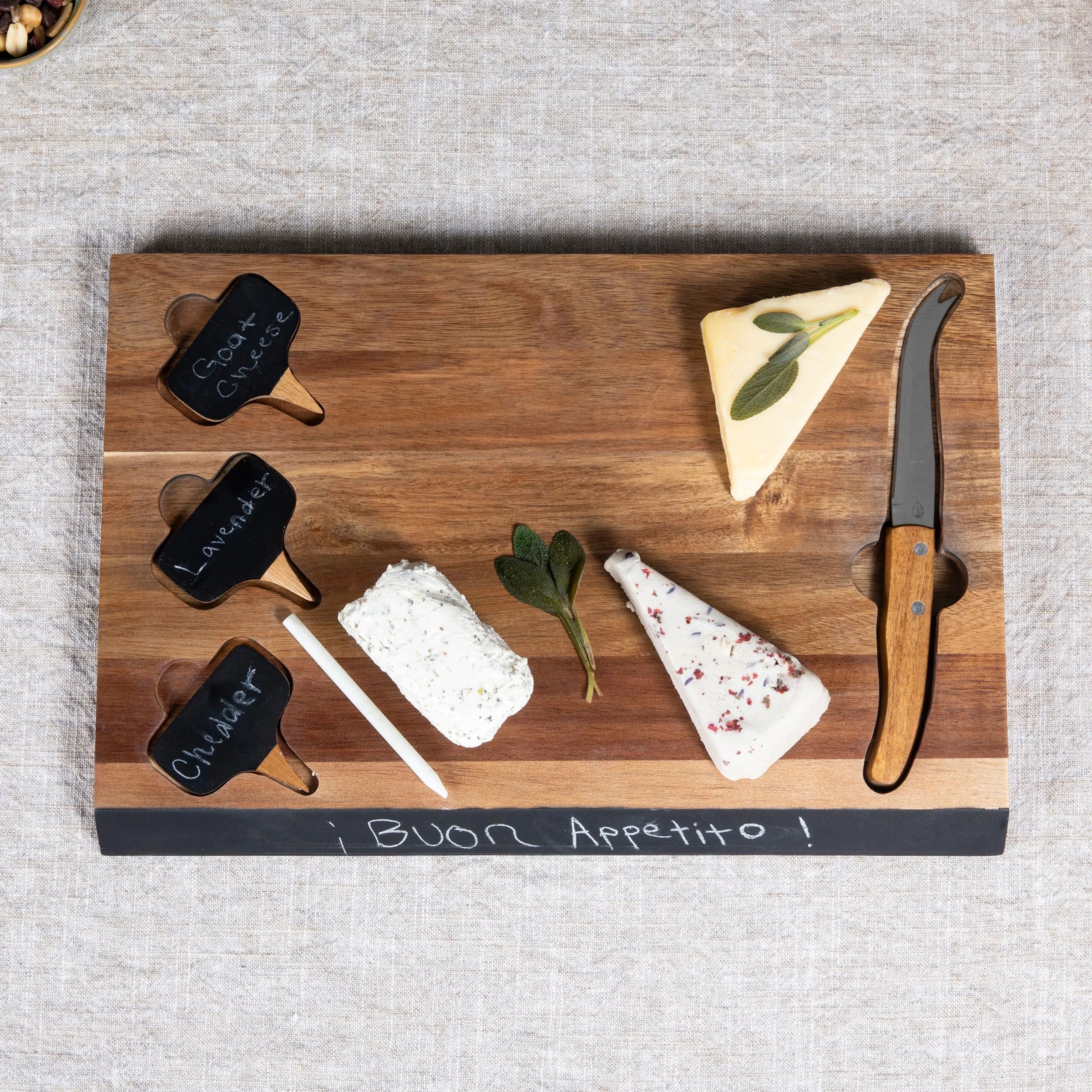 Delio Acacia Cheese Cutting Board & Tools Set - The Mayfair Hall
