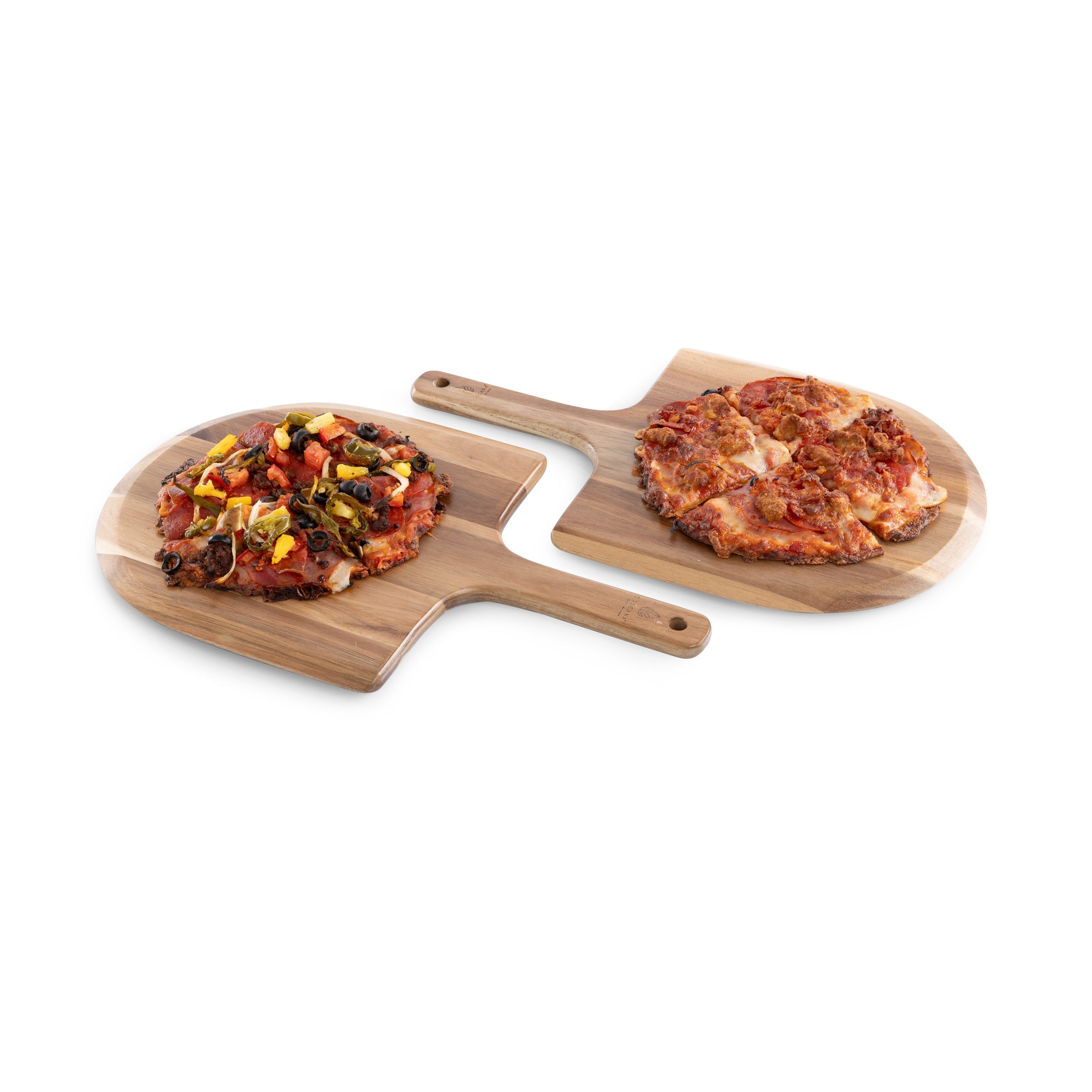 Acacia Personal Pizza Peel Serving Board Paddle (Set of 2)