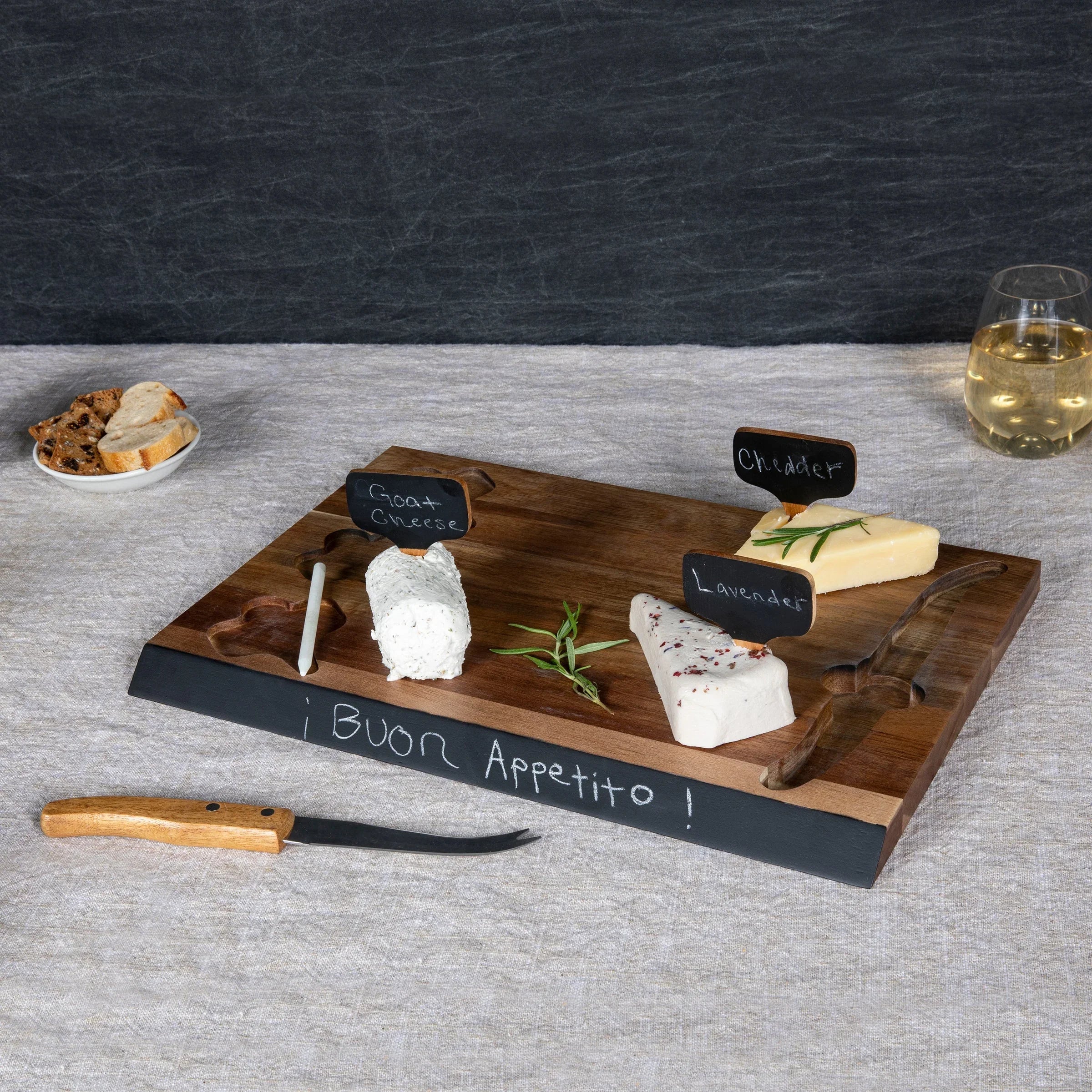 Delio Acacia Cheese Cutting Board & Tools Set - The Mayfair Hall