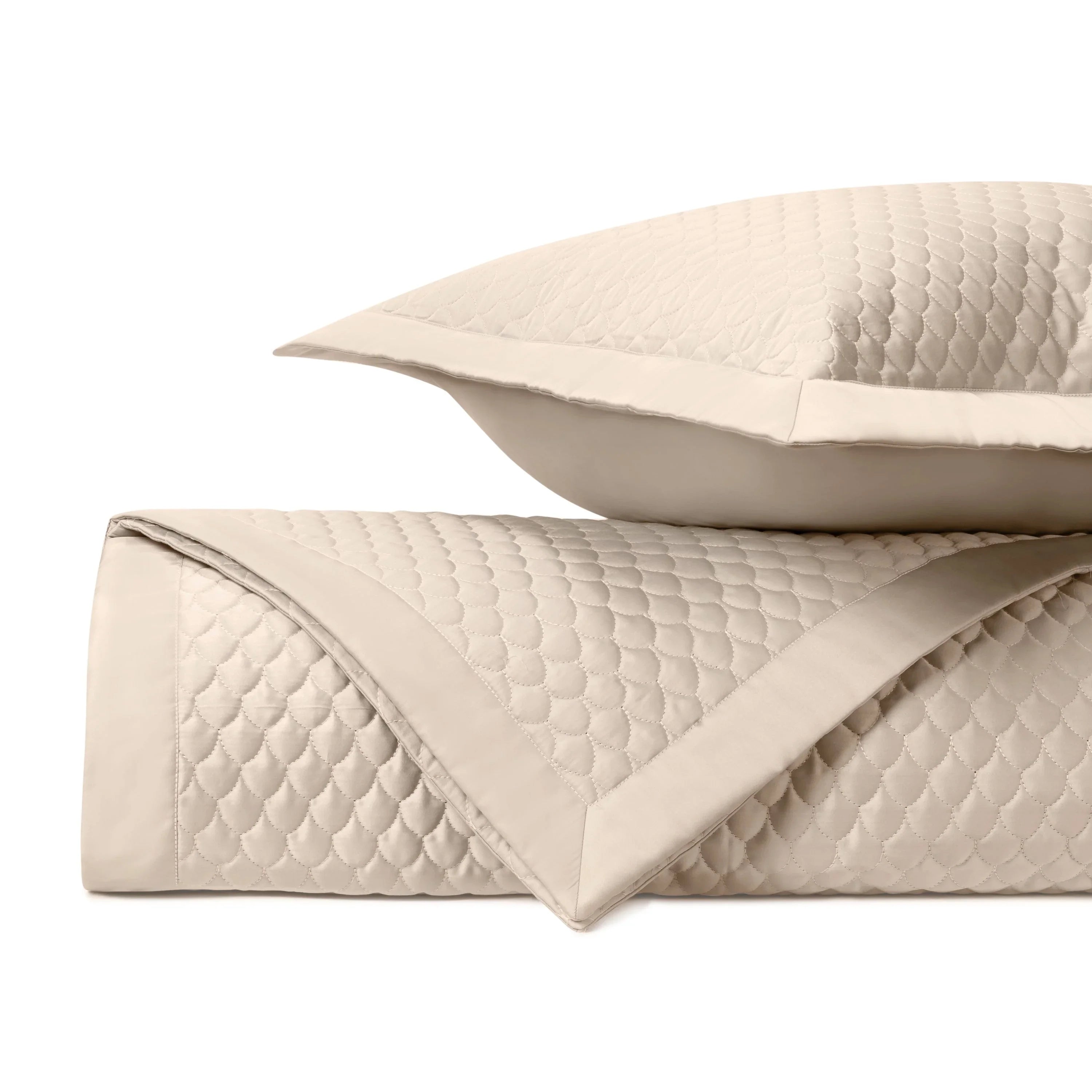 Raindrop Quilted Coverlet Set - The Mayfair Hall