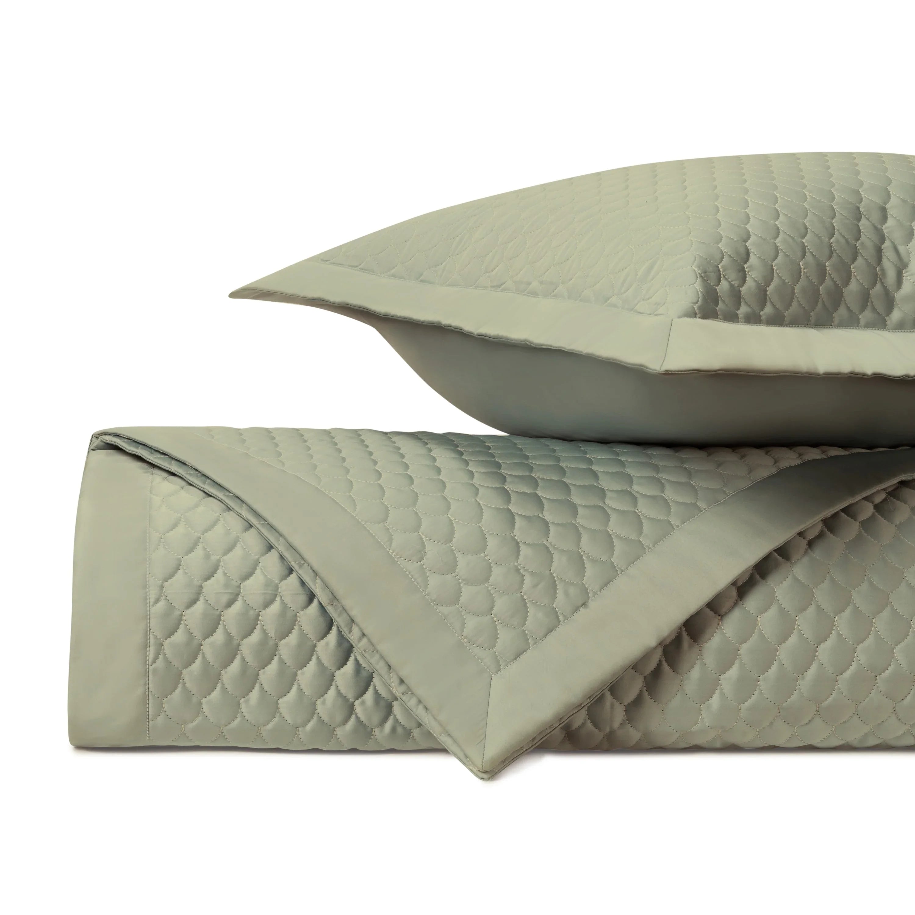 Raindrop Quilted Coverlet Set - The Mayfair Hall