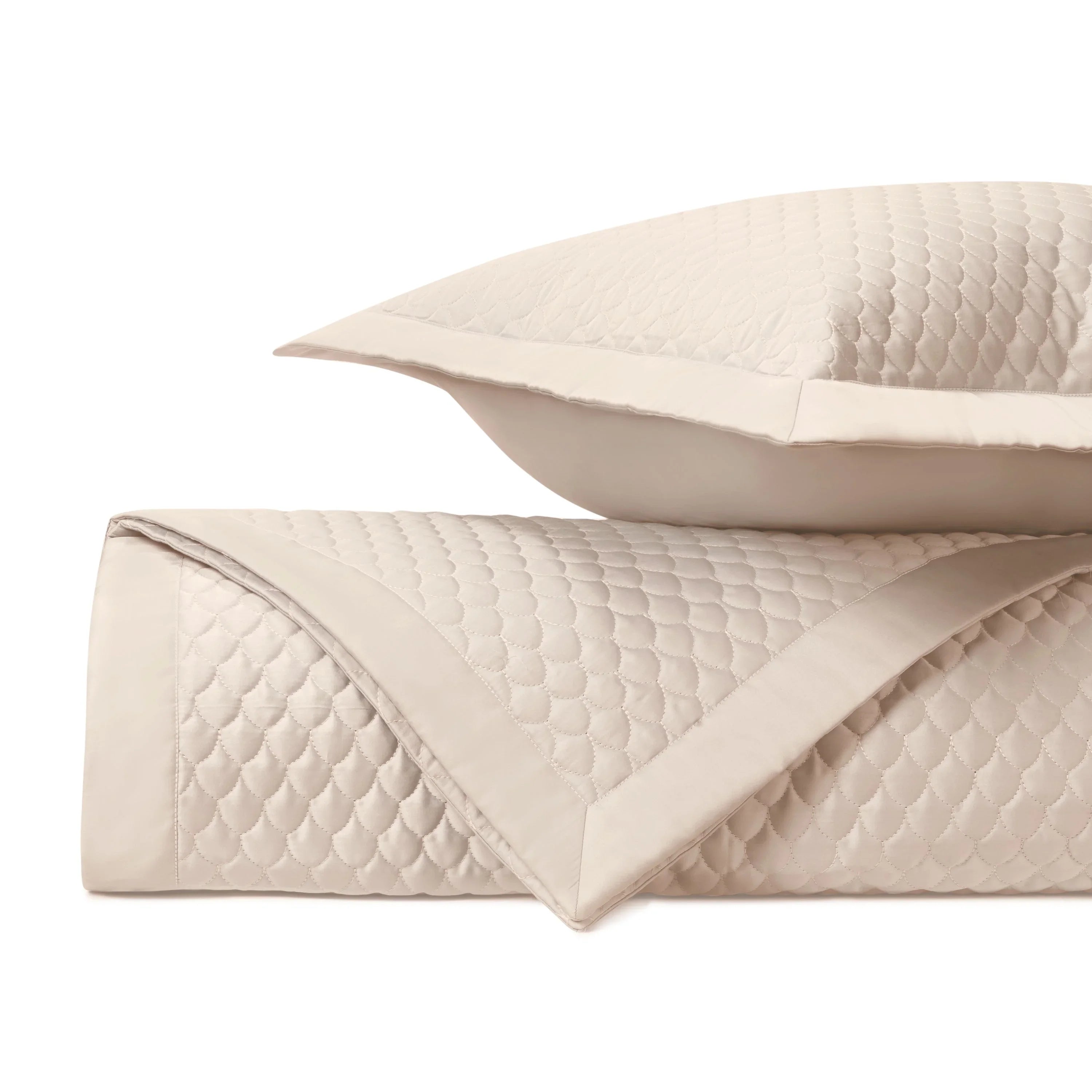 Raindrop Quilted Coverlet Set - The Mayfair Hall