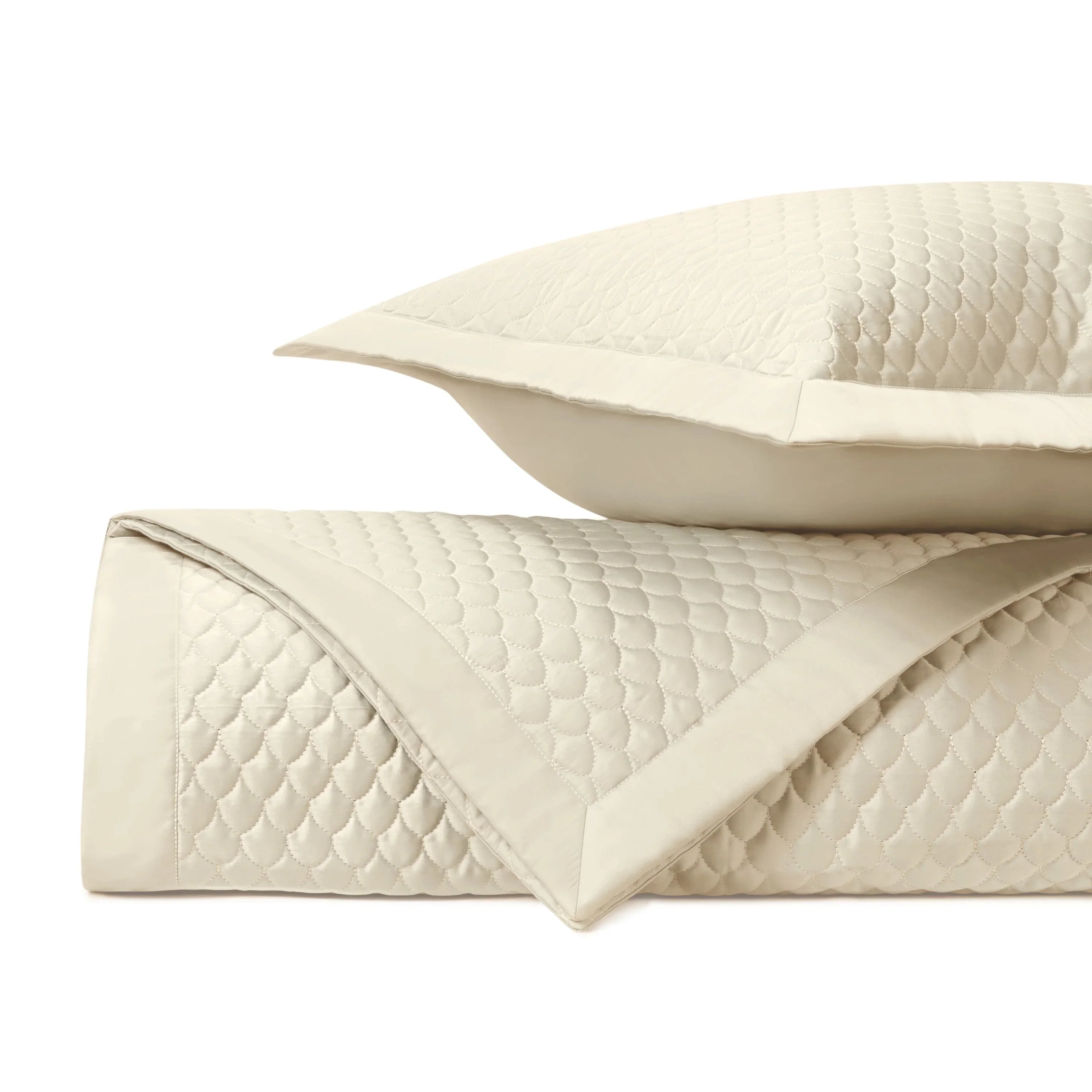 Raindrop Quilted Coverlet Set - The Mayfair Hall