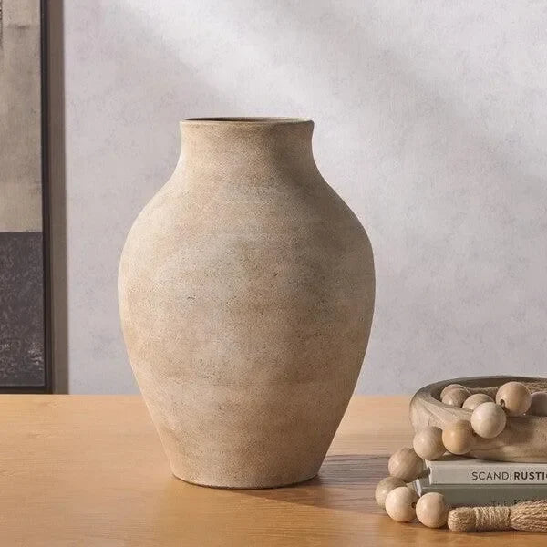 Mesa Stoneware Vase in Natural - The Mayfair Hall