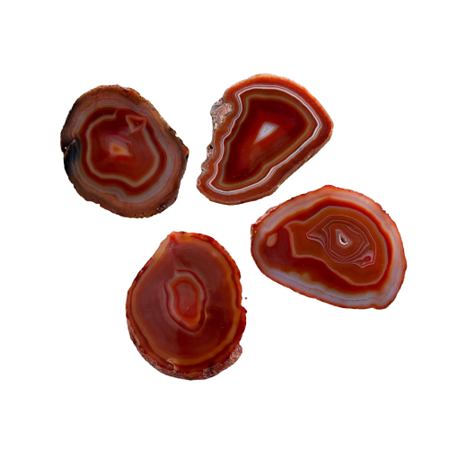 Natural Red Agate Coaster (Set of 4)
