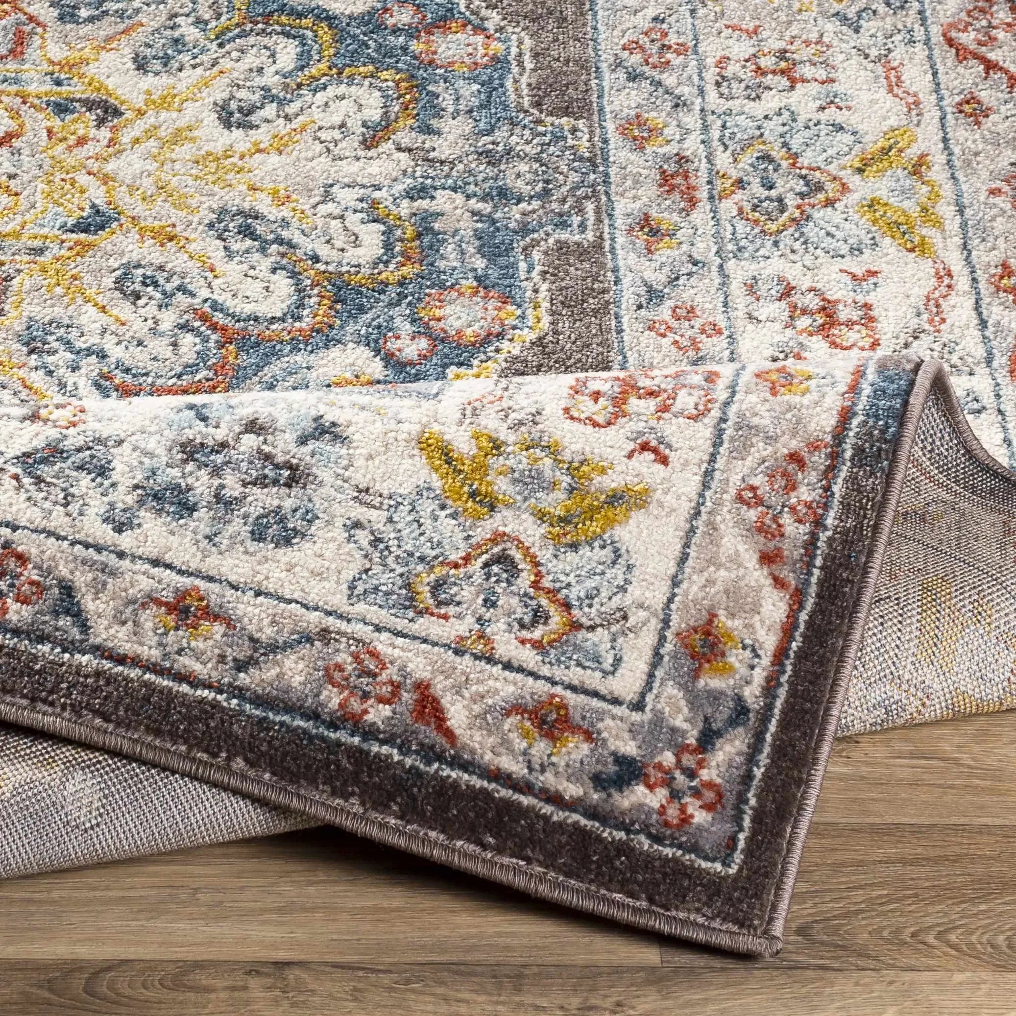 Haymond Brown Medallion Area Rug - The Mayfair Hall