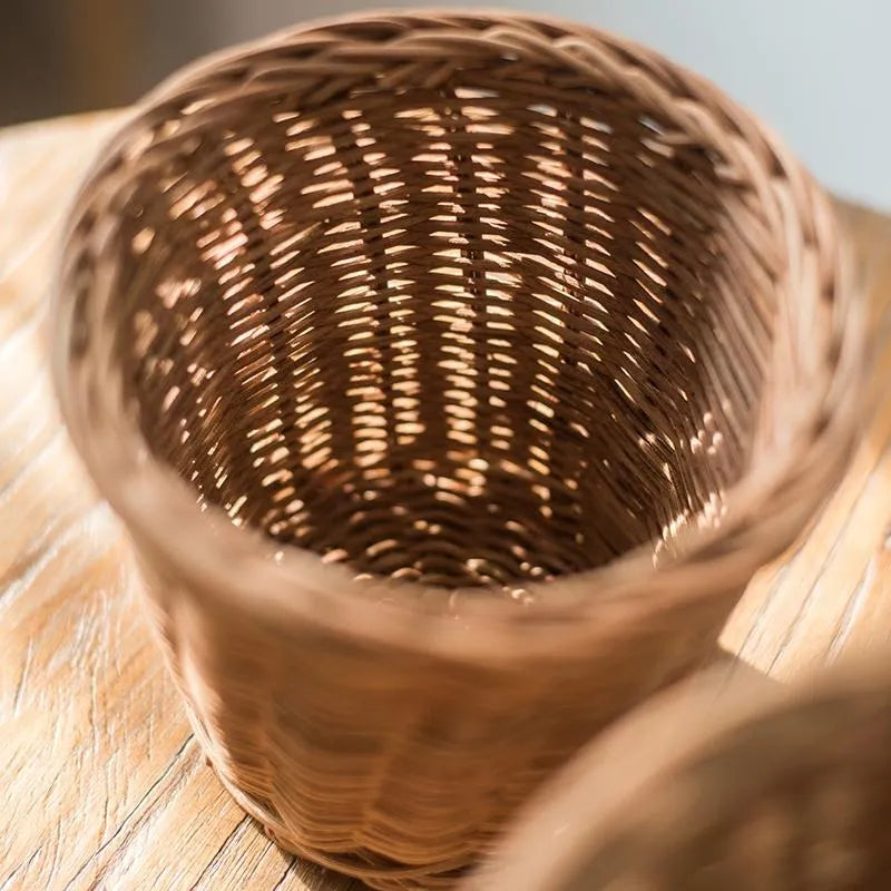 Round Rattan Basket