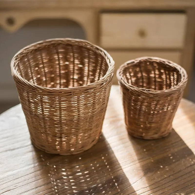 Round Rattan Basket
