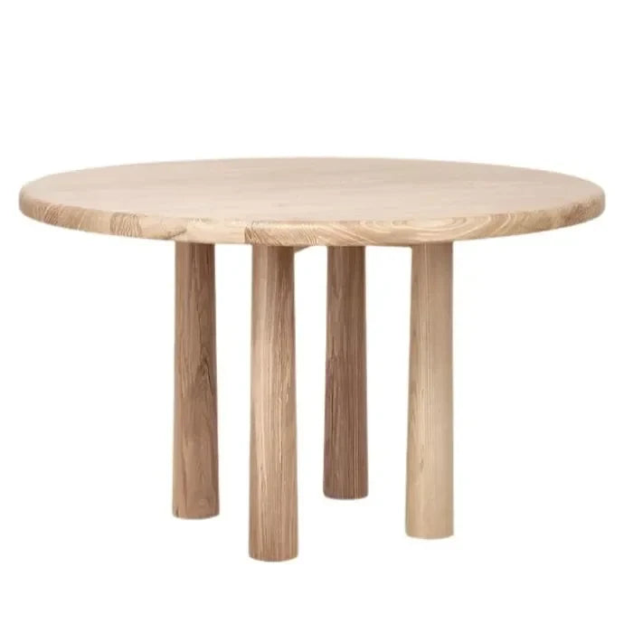 Round Topa Topa Dining Table - Natural - The Mayfair Hall