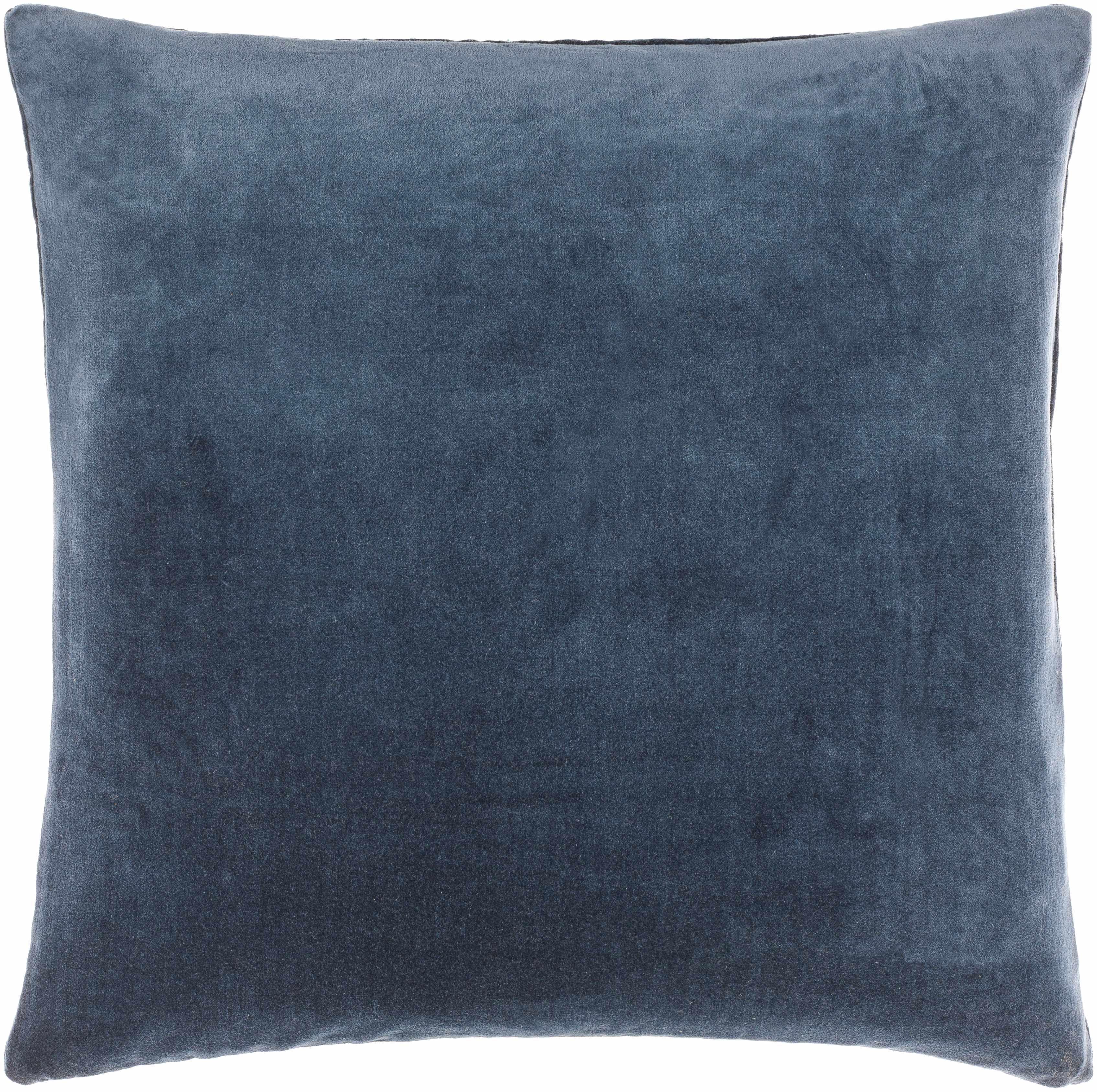 Rahiq Blue Border Cotton Throw Pillow