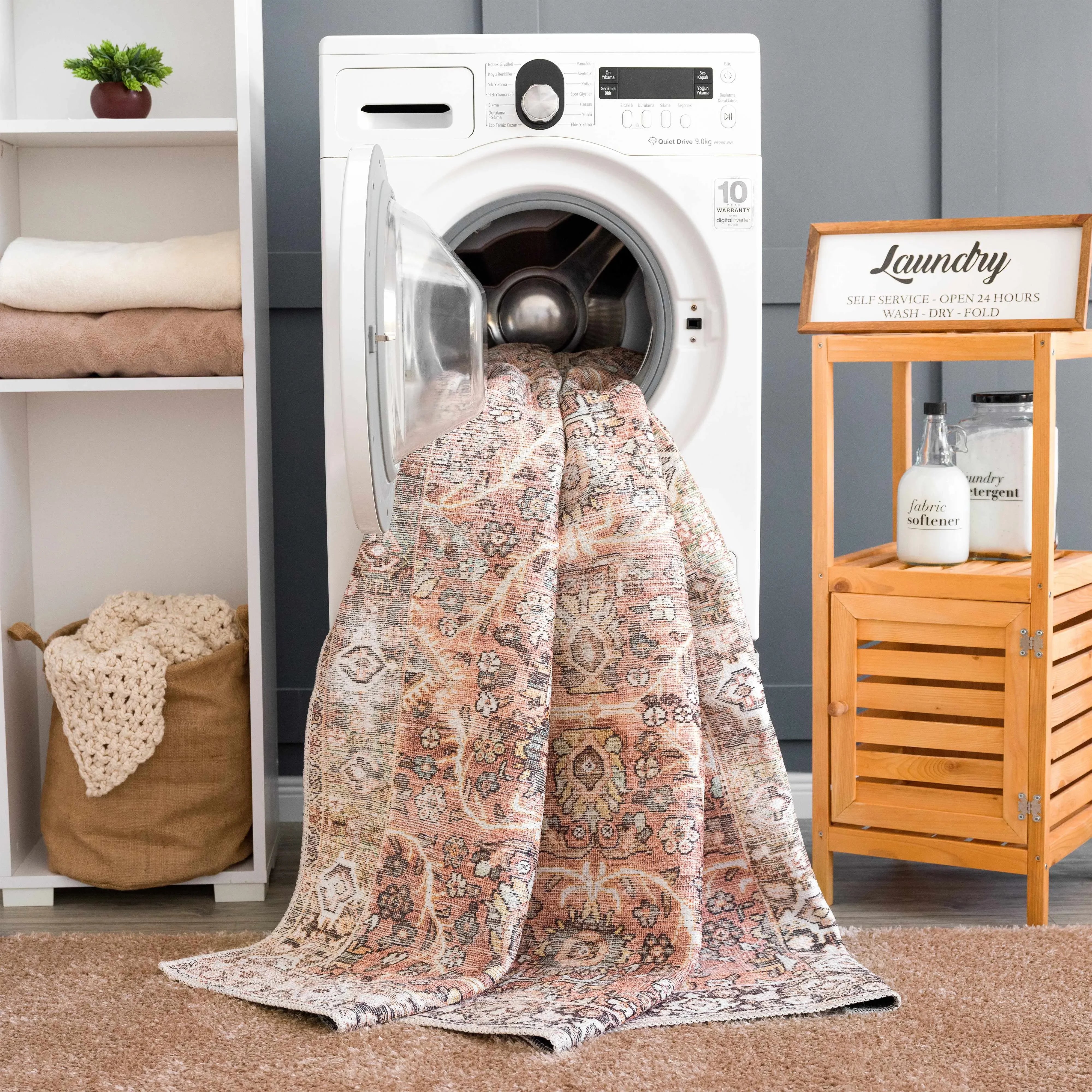 Bian Washable Distressed Rug - Limited Edition - The Mayfair Hall