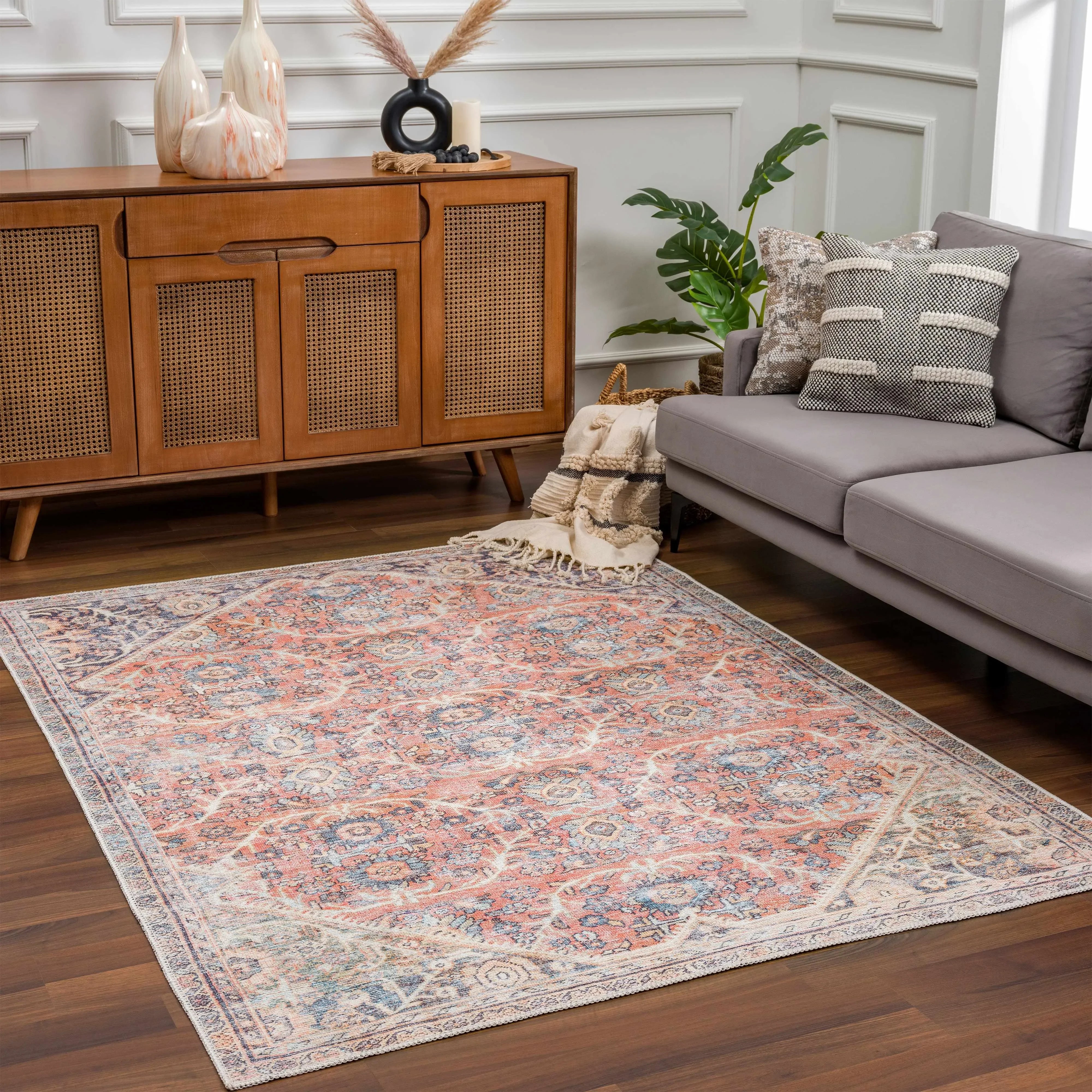 Konstantina Washable Traditional Rug - Limited Edition - The Mayfair Hall
