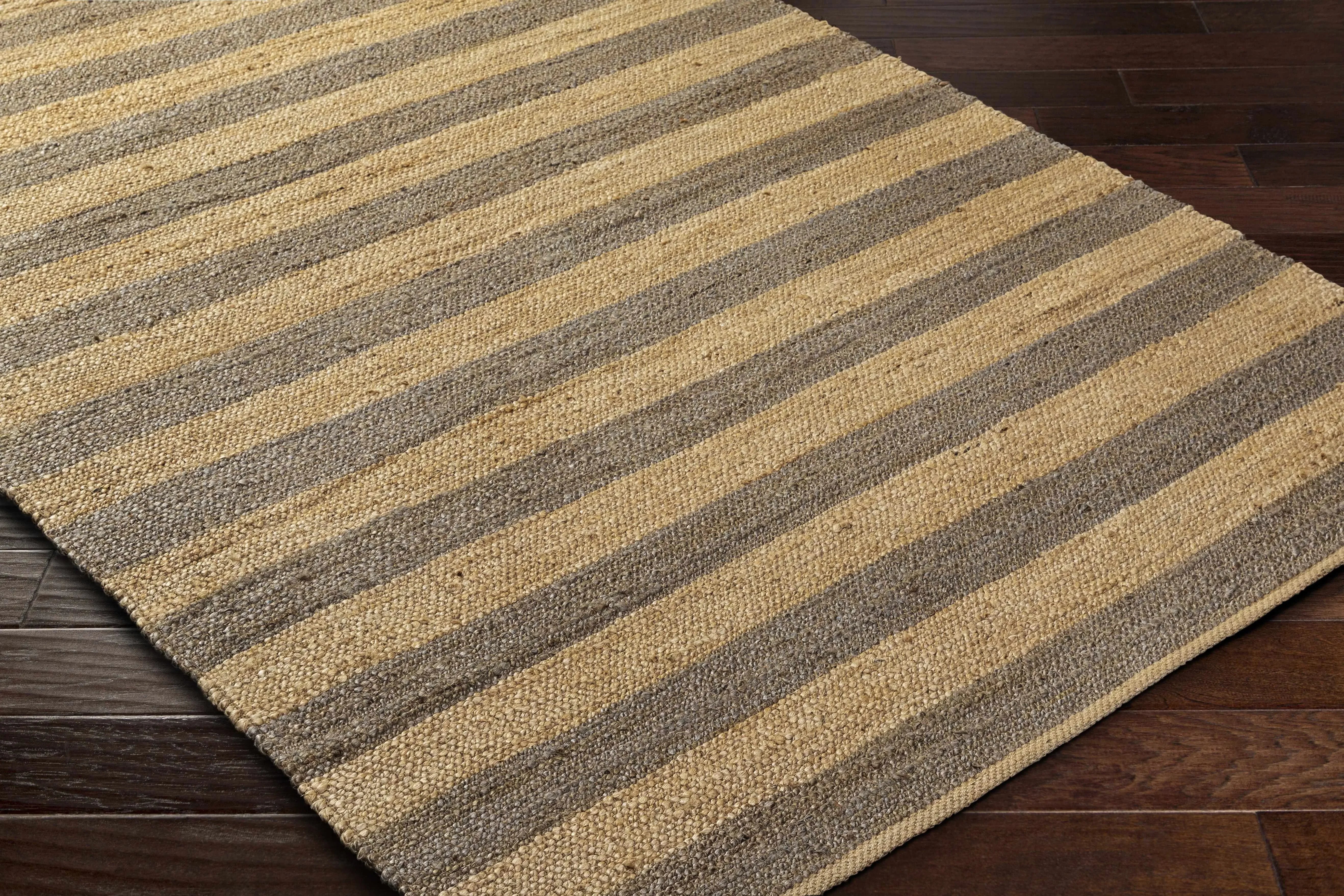 Ilkay Block Stripe Jute Rug - The Mayfair Hall