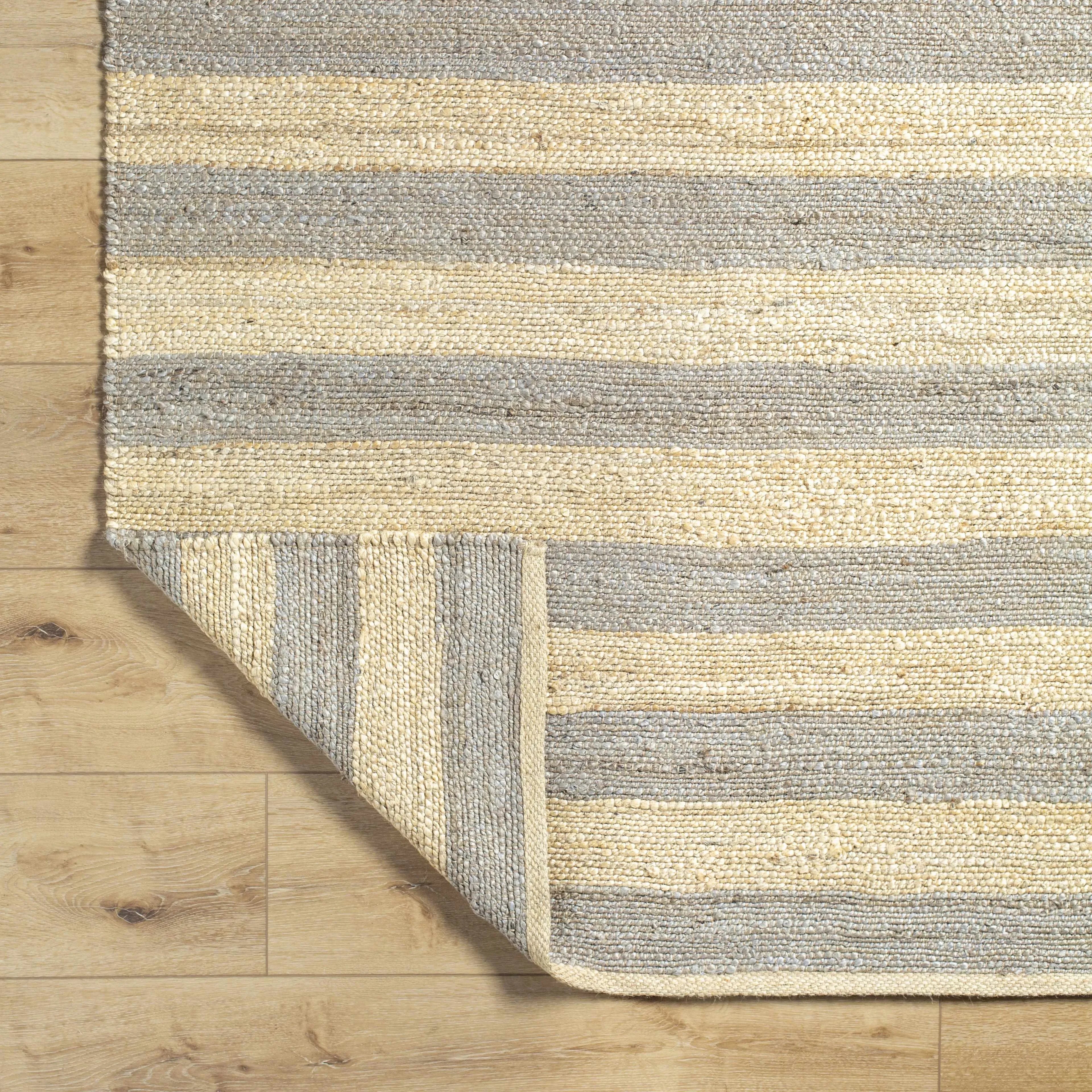 Ilkay Block Stripe Jute Rug - The Mayfair Hall