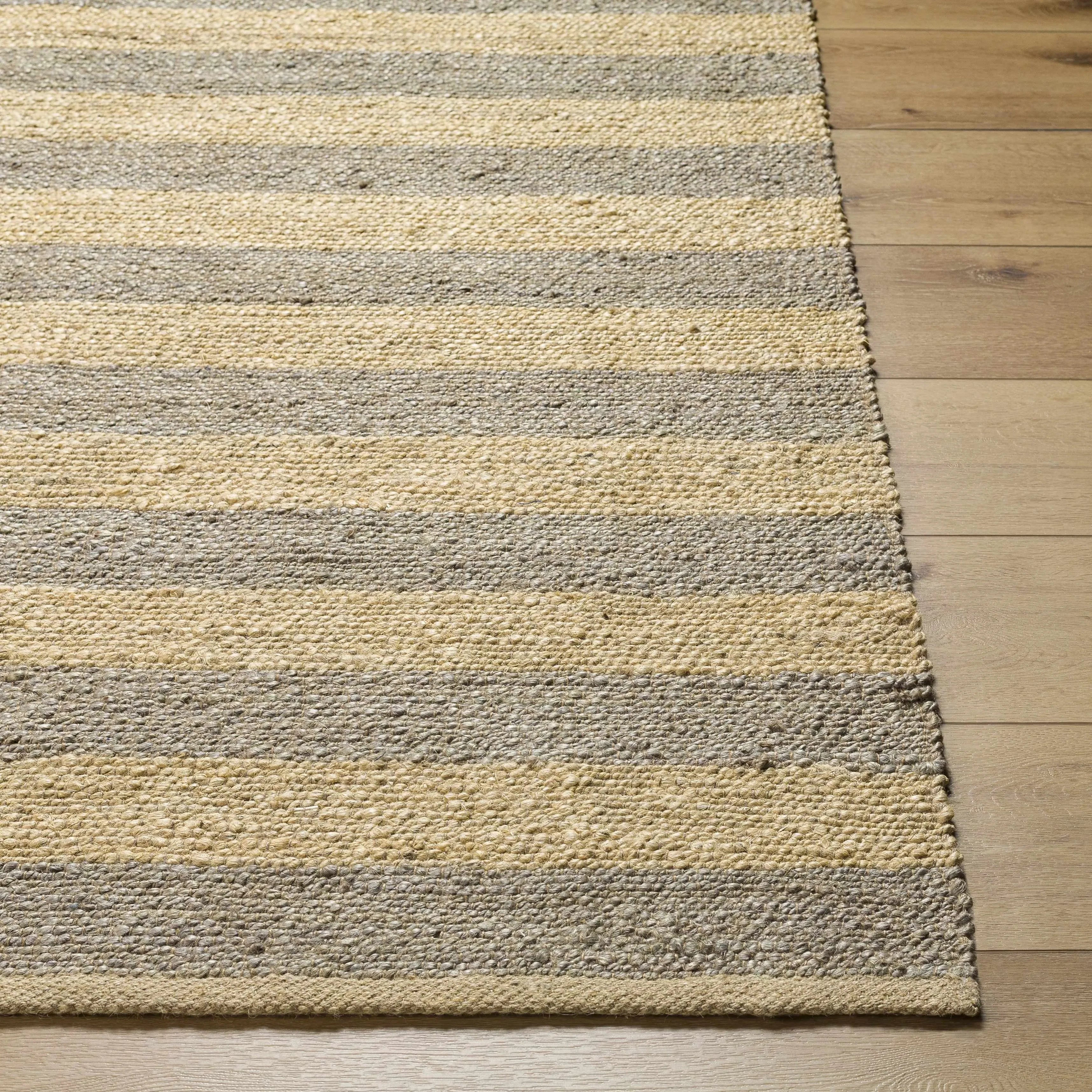 Ilkay Block Stripe Jute Rug - The Mayfair Hall