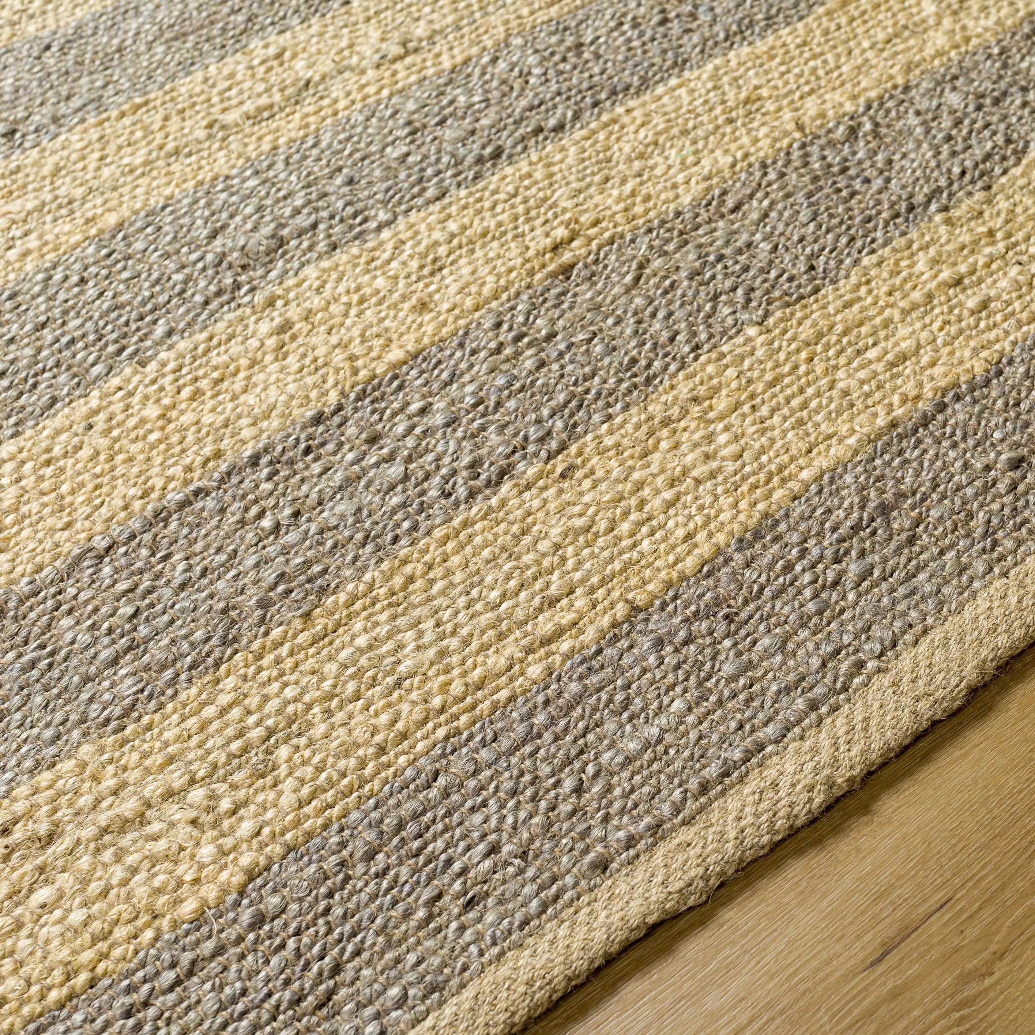 Ilkay Block Stripe Jute Rug - The Mayfair Hall