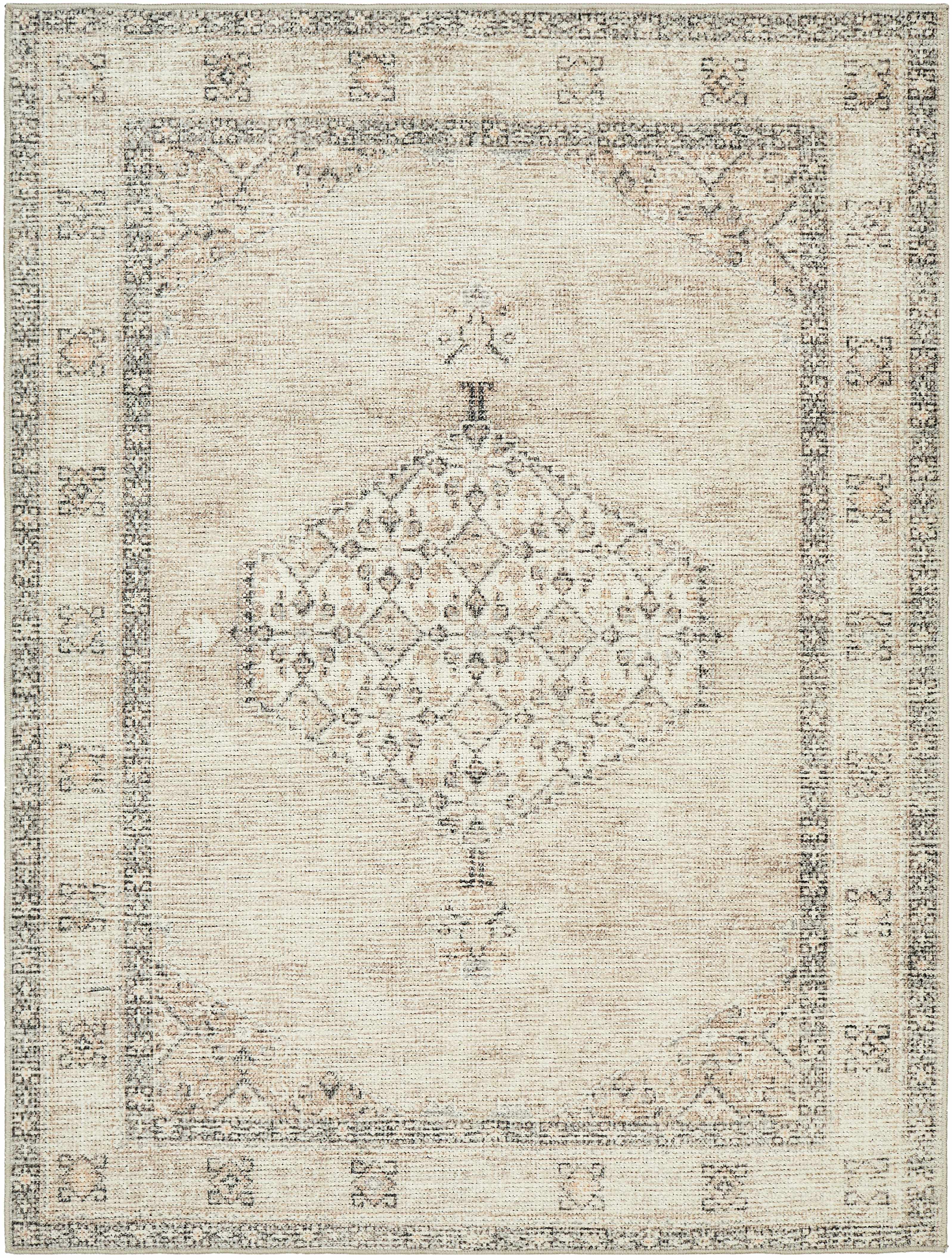 Lila Medallion Brown Area Rug