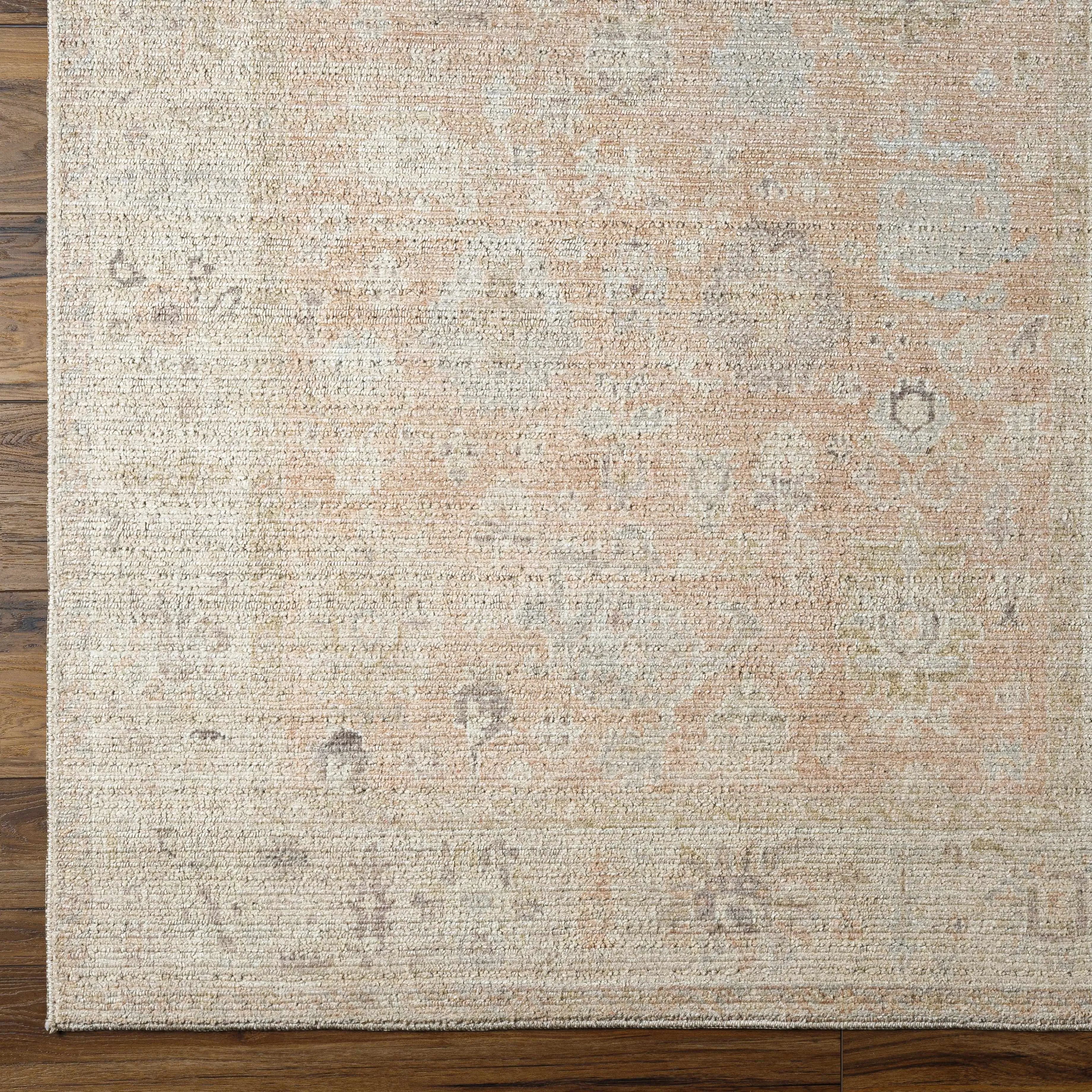 Marlene Damask Tan, Ivory, Charcoal, DustyPink, LightSage, LightBrown Area Rug