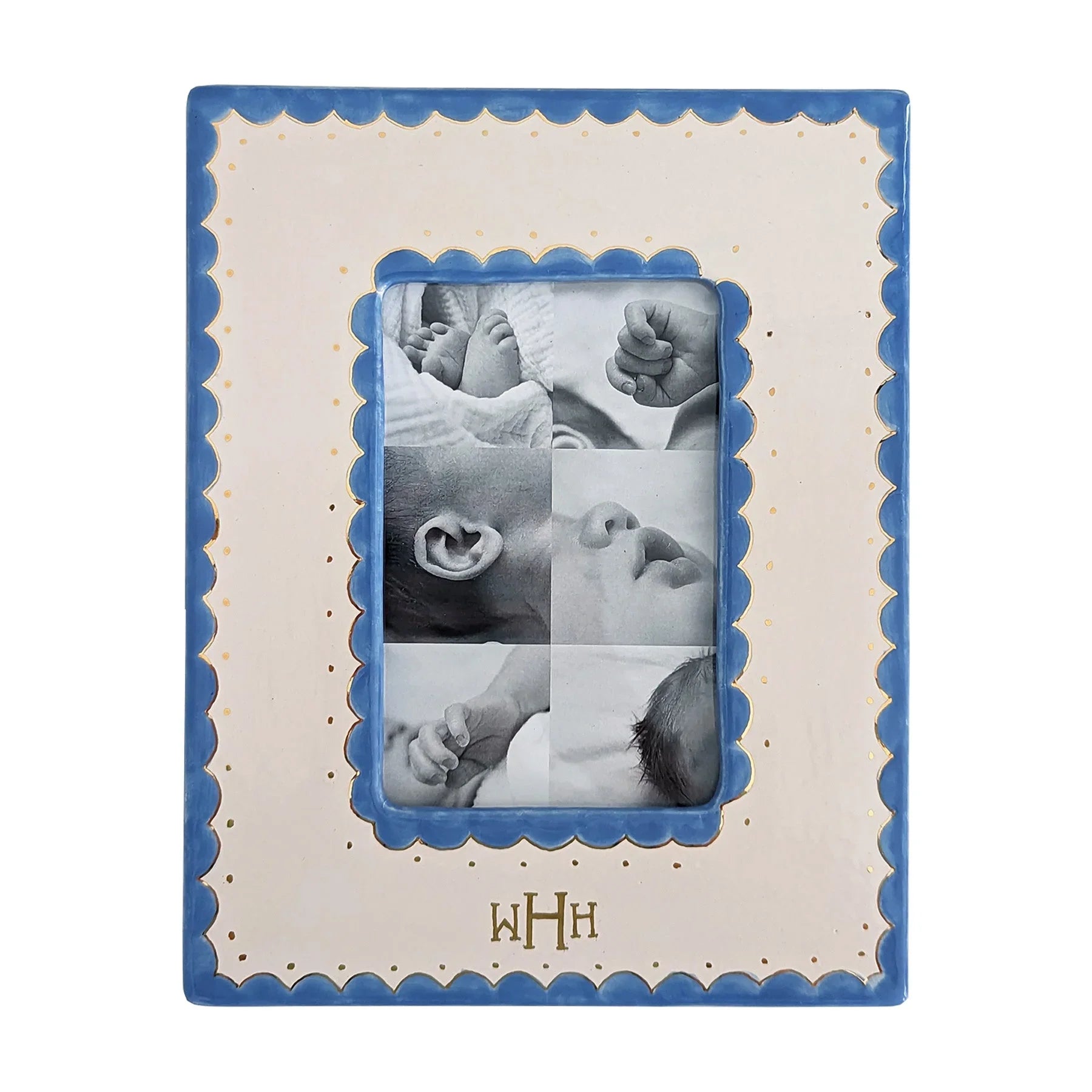 Scallop Monogrammed Photo Frame - The Mayfair Hall