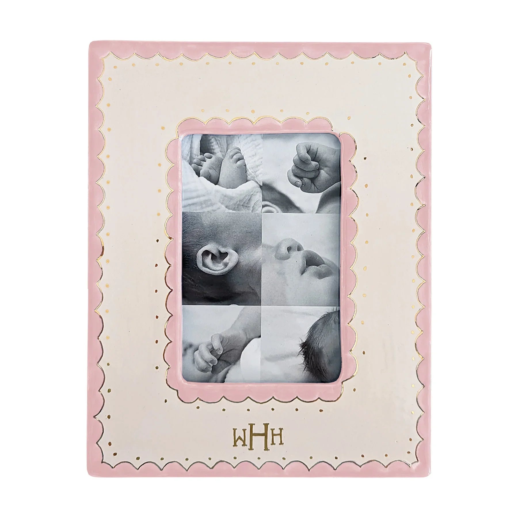 Scallop Monogrammed Photo Frame - The Mayfair Hall