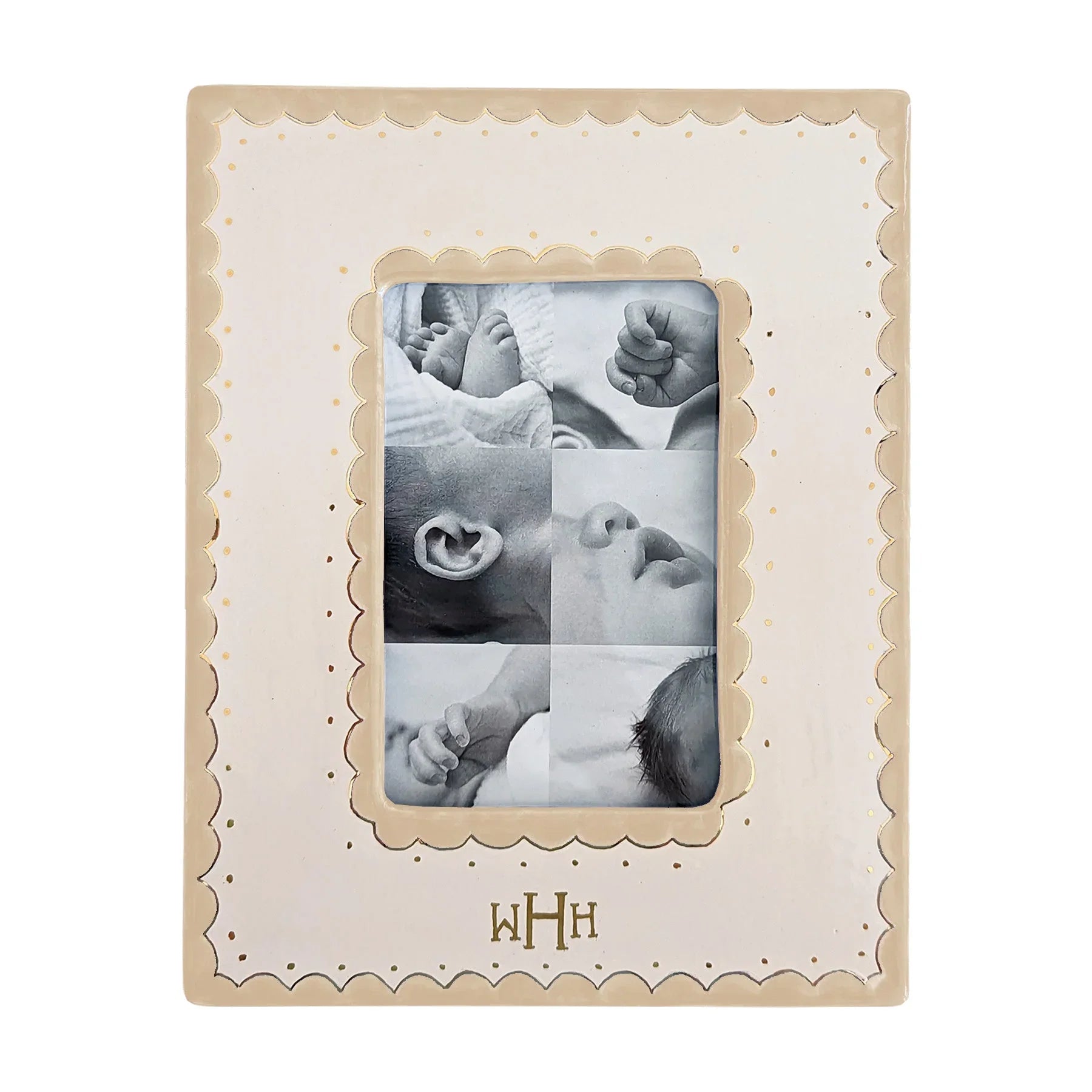 Scallop Monogrammed Photo Frame - The Mayfair Hall