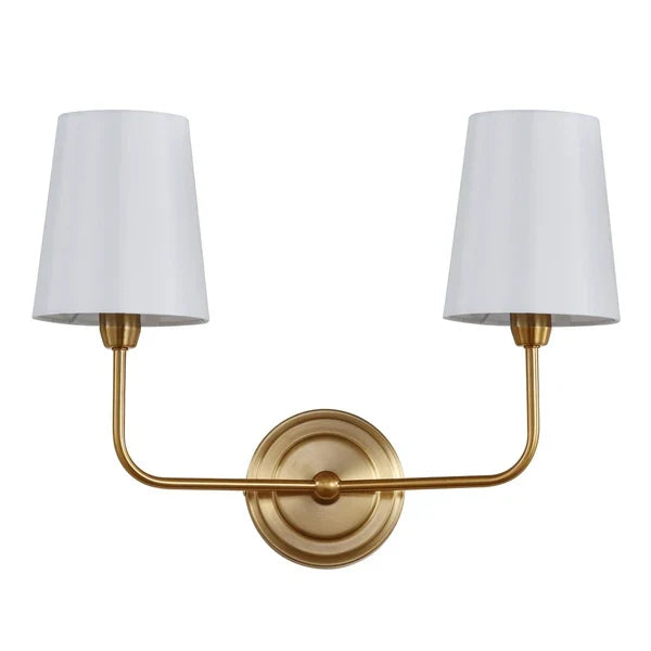Ezra Brass Gold Wall Sconce